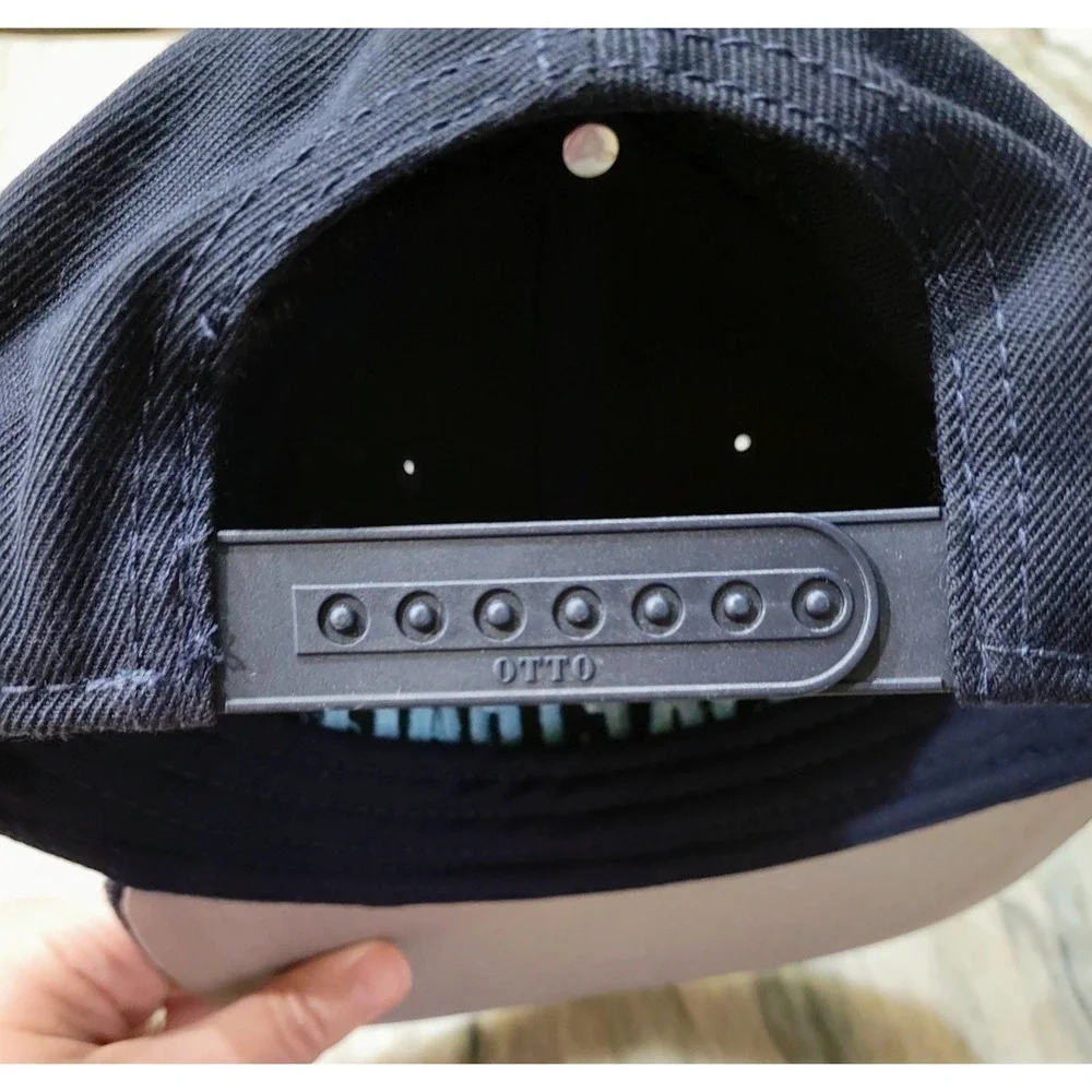 UMaine Basketball Snapback Cap Navy Blue Flat Bill